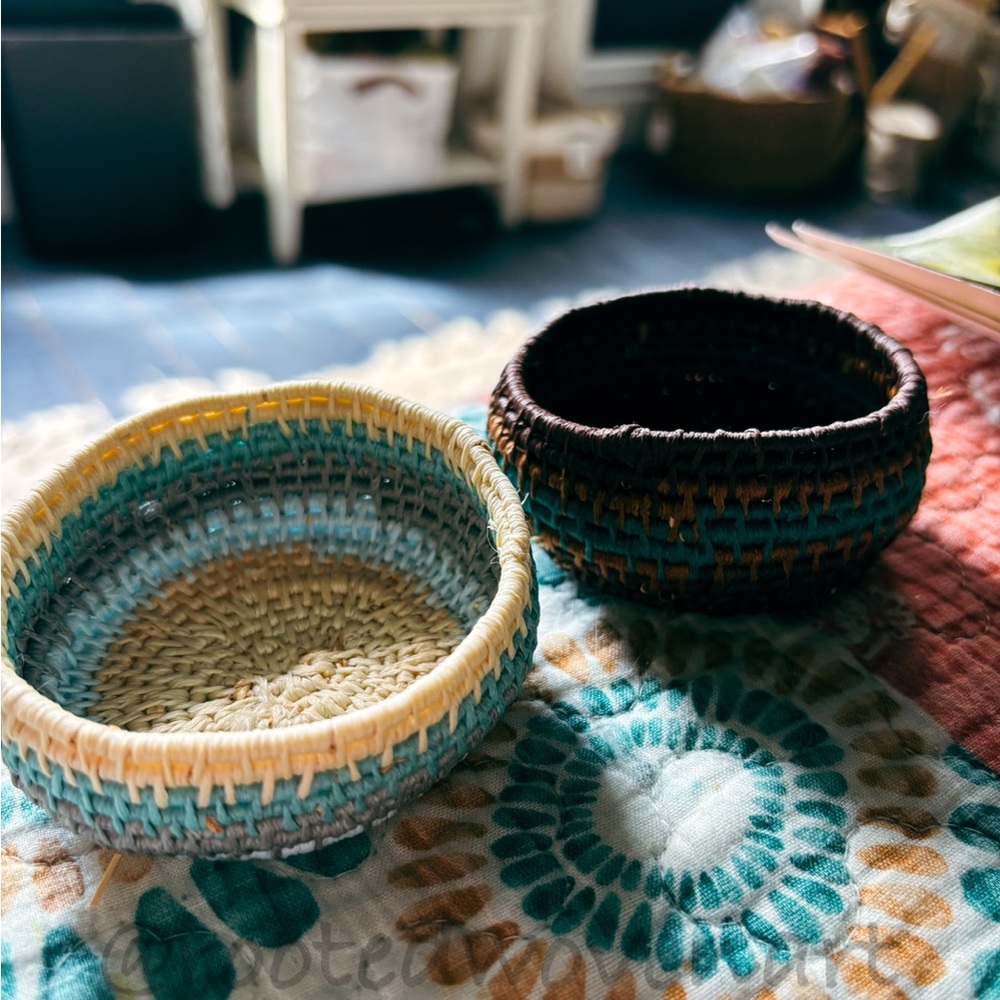 Handwoven Multicolor Basket Set
